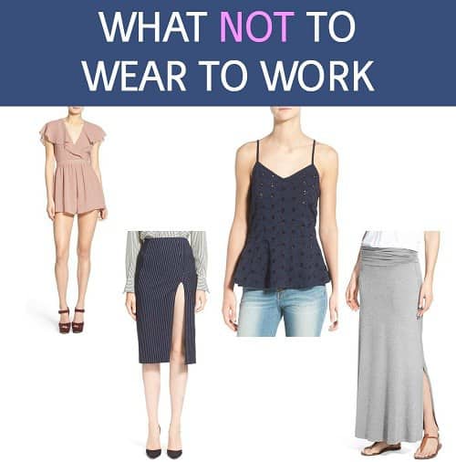 what not to wear to work