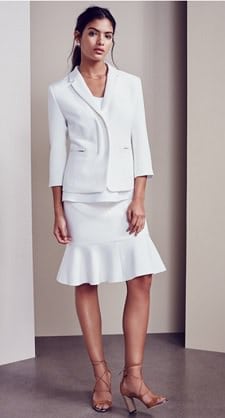White Suit: Ellen Tracy Suit