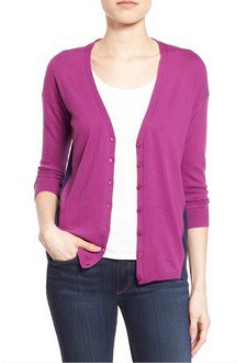 Work Cardigan: Halogen Colorblock V-Neck Cardigan