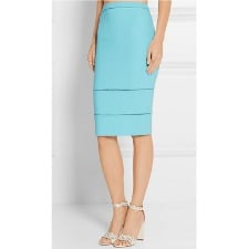 Tuesday’s Workwear Report: Wheeler Pointelle-Trimmed Stretch-Ponte Pencil Skirt
