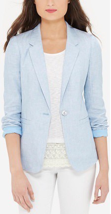 linen blend blazer Limited