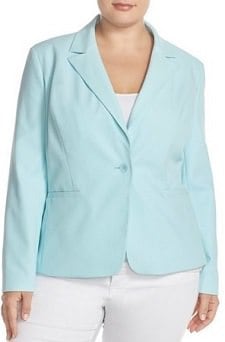 pique cotton blazer plus sizes