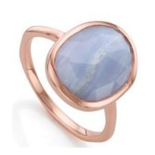 Rose Gold Ring: Monica Vinader 'Siren' Medium Semiprecious Stone Stacking Ring