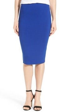 vince camuto stretch knit midi tube skirt