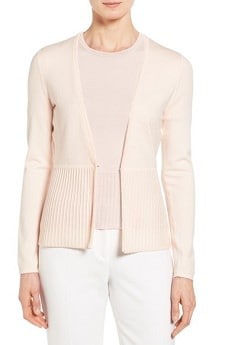 V-Neck Knit Cardigan: Boss 'Fily' V-Neck Wool Blend Cardigan 