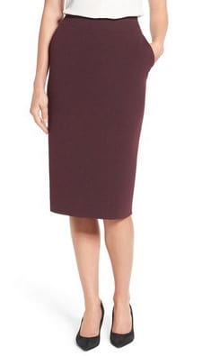 Affordable Work Skirt: Halogen Neoprene Pencil Skirt