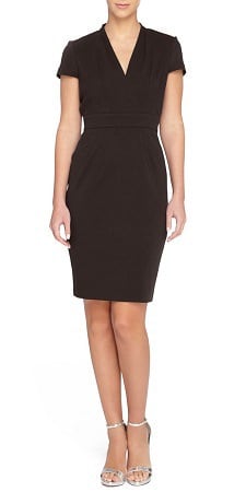 black office dress with sleeves