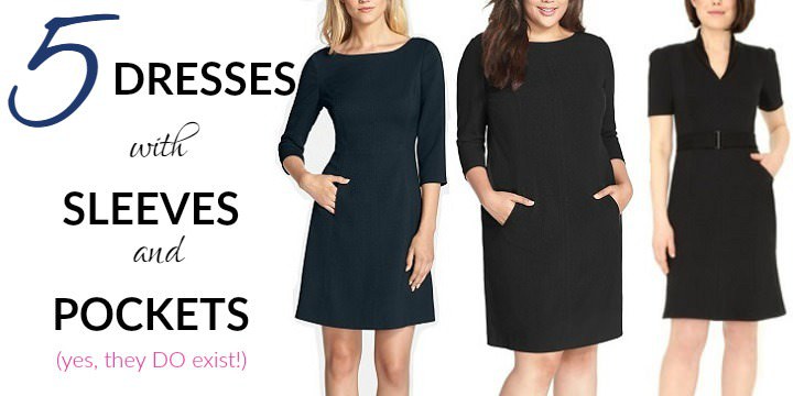 Sleeved Dresses with Pockets ...