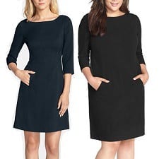 black work dress with pockets