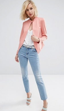 Machine Wash Blazer: ASOS Edge to Edge Ponte Blazer with Pocket  