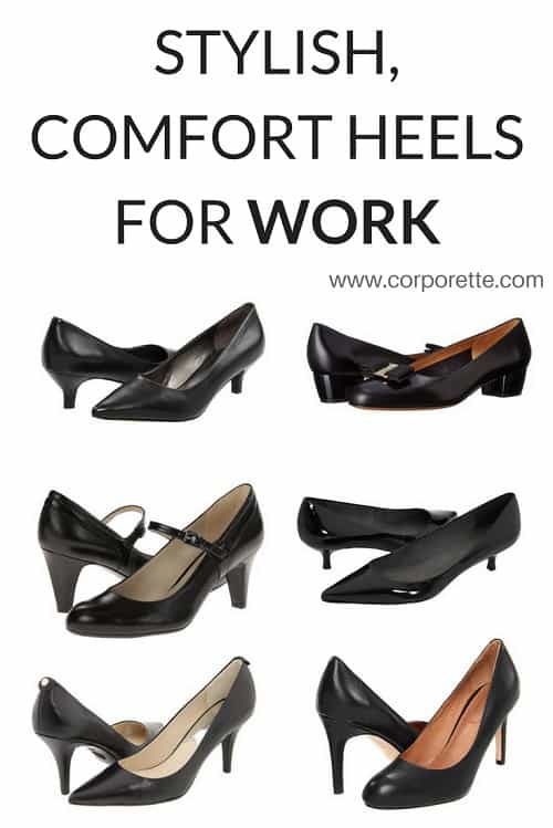 25+ Stylish Comfort Heels for Work