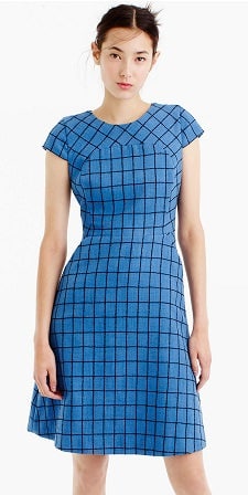 Tuesday's Workwear Report: A-Line Dress in Windowpane Tweed