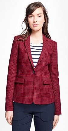 Tuesday's Workwear Report: Mixed Plaid Blazer - Corporette.com