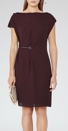 Reiss chain detail dress