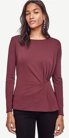 ann-taylor-crepe-side-pleat-top