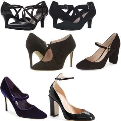 Strappy Pumps to Wear With Tights 