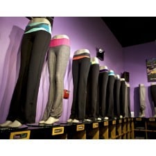 mannequins wearing leggings or yoga pants