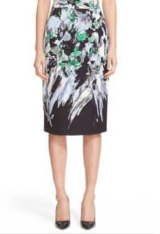 Wednesday's Workwear Report: 'Painted Floral' Pencil Skirt - Corporette.com