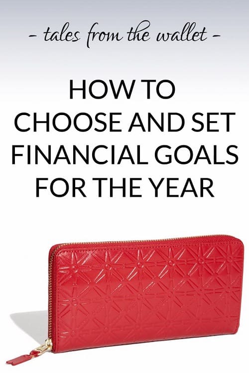 how to choose and set financial goals for the year 