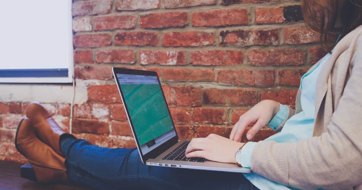 young professional woman working on a computer