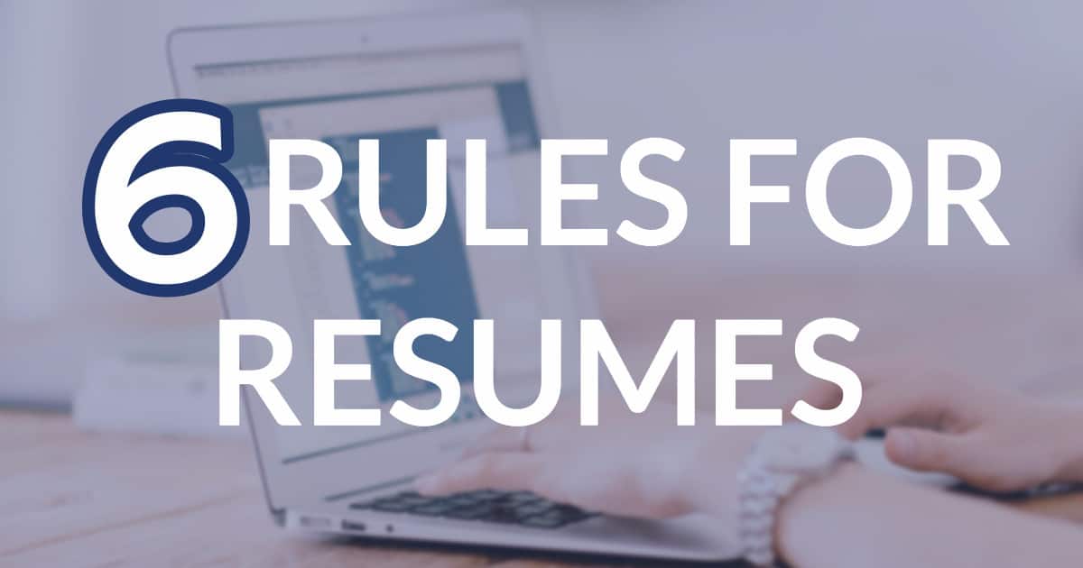 Resume Rules for 2021 That You May Not Know About