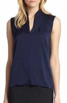 silk sleeveless top 