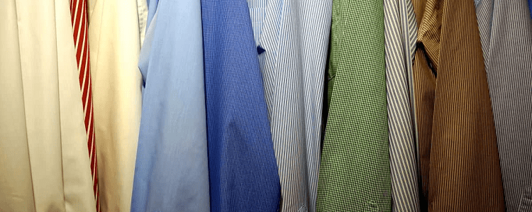 button-front shirts in a variety of pastel colors 