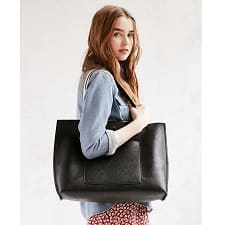 Coffee Break: Vegan Leather Tote Bag