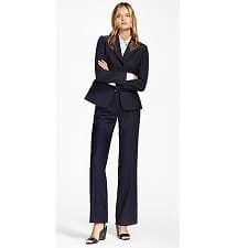 classic pants suit in wool