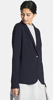 affordable knit blazer Uniqlo 