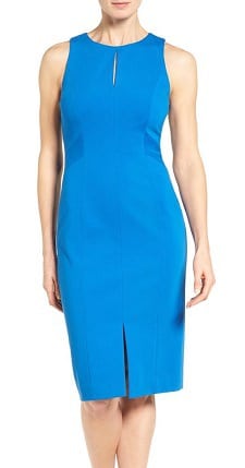 Thursday's Workwear Report: Keyhole Ponte Sheath Dress - Corporette.com