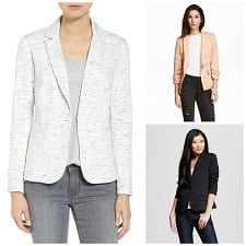 Petite LC Lauren Conrad Fitted Open-Front Blazer