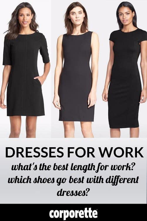 below the knee dresses for work