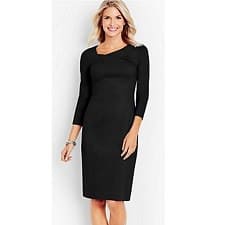 Wednesday’s Workwear Report: Drape-Neck Ponte Sheath Dress