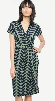 workwear wrap dress