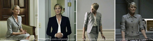 collage of Claire Underwood style