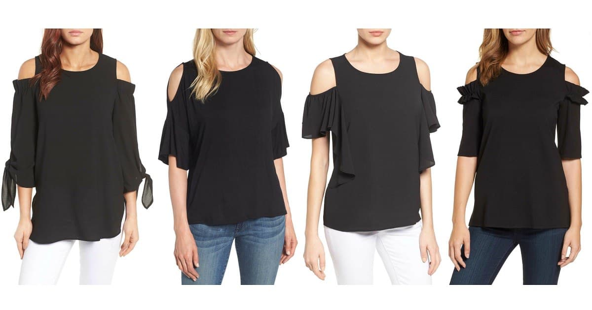 dressy cold shoulder tops