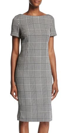 Splurge Monday's Workwear Report: Glen Plaid Short-Sleeve Sheath