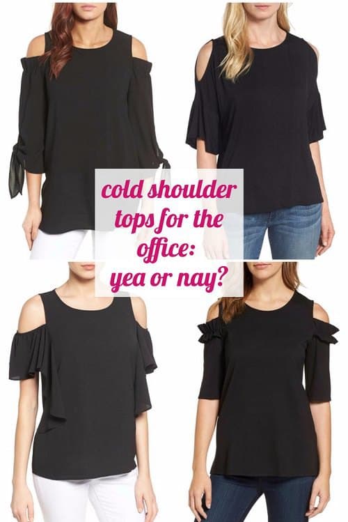 ladies open shoulder tops