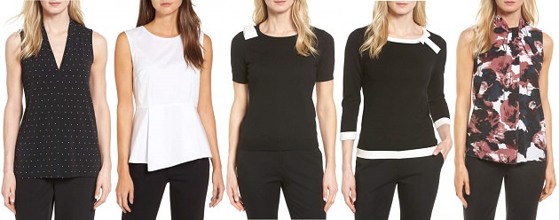 2017 Nordstrom Anniversary Sale Tops for Work (Row 1)