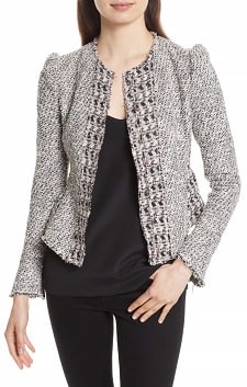 Work To Weekend- Rebecca Taylor Tweed Jacket - Boston Chic Party