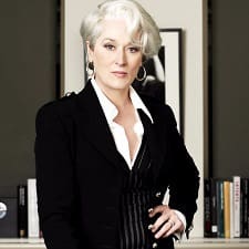picture of Miranda Priestly from the movie The Devil Wears Prada