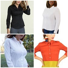 womens fitted dress shirts