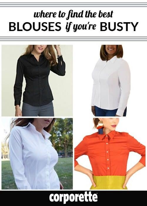 Gape begone! These days, there are TONS of companies making blouses for busty women. We rounded up the best dress shirts for women with large breasts, including Campbell & Kate, Rochelle Berens, eShakti, FrontRoom, Ureshii, Bravissimo, Saint Bustier, Exclusively Kristen, No Peep Shirts, and other bust-friendly lines.