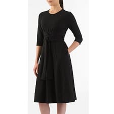 Frugal Friday's Workwear Report: Knot Front Cotton Knit Empire Dress ...