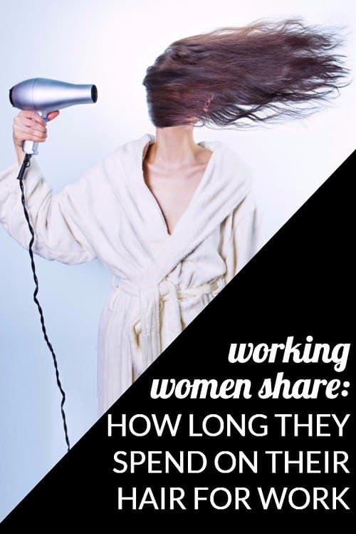 How long do you spend on your hair for work? Working women share how much time they spend blowdrying, styling, & doing maintenance like keratin treatments.