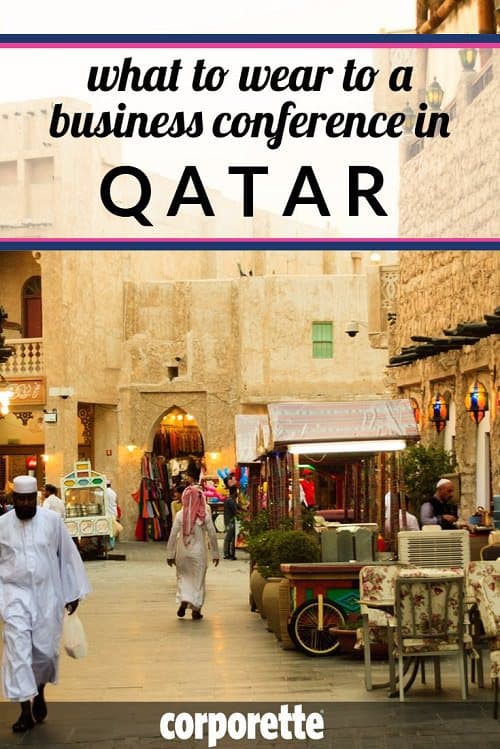 Do you have advice on what businesswomen should wear in the Middle East? An old friend of Kat's is presenting at a conference in #Qatar in just a few weeks, and wondering how to strike the right balance between "conservative attire" and "modern business attire."