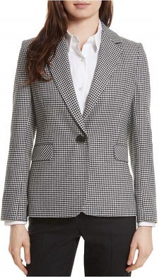 mini houndstooth blazer