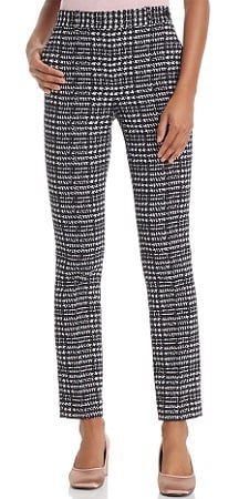 slim stretch-tweed pants