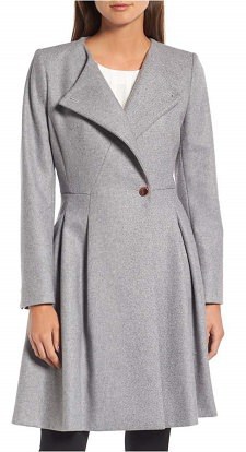 ted baker skirted coat